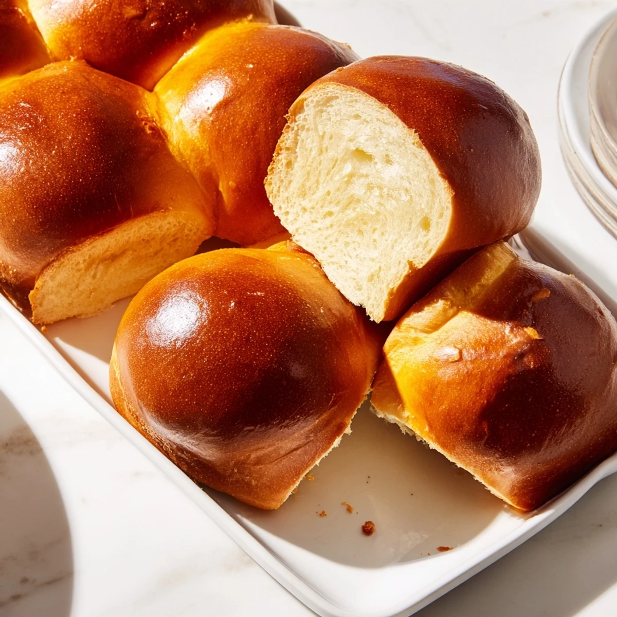 Close-up of a warm, fragrant Beer Bread Family Loaf, fresh from the oven, ready to serve.
