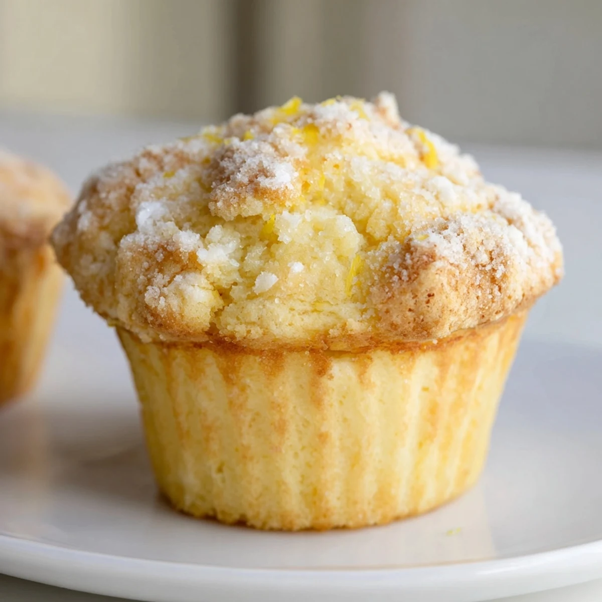 Warm and tender Fluffy Quark Muffins, showing off a delightful crumb, baked to perfection.