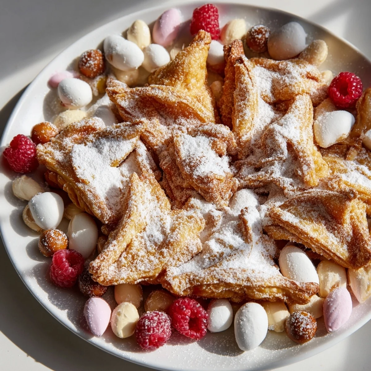 A beautifully arranged Angel Wings candy board with fresh berries, sweet dips, and treats for guests.