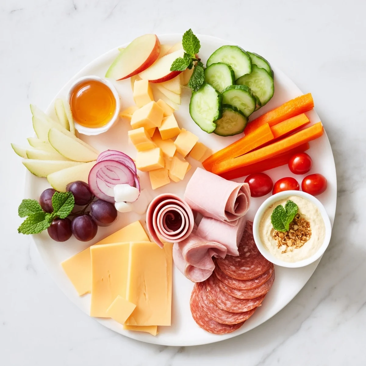 Here are three ALT texts for the "Gallop & Graze Horse Charcuterie" recipe, designed for U.S. food bloggers: