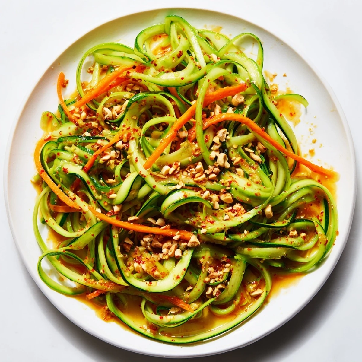 Here are the 3 ALT texts for the "Spicy Cucumber Noodle Bowl":