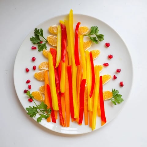 Bonfire Warmth Centerpiece: Bright carrot and pepper arrangement imitating a bonfire's flaming glow, perfect appetizer.