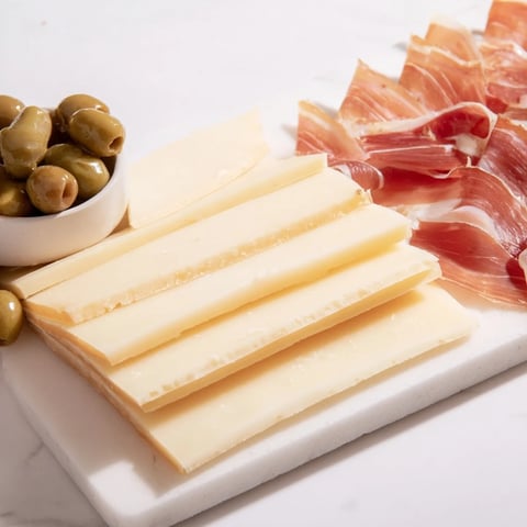 A beautiful presentation of "The Minimalism Master" cheese board, ready for elegant serving.