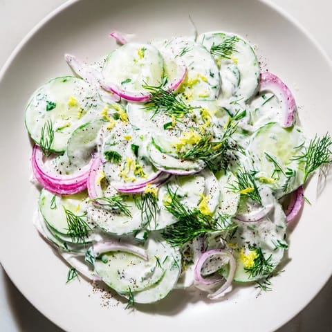 Kalter Gurken Dill Salat