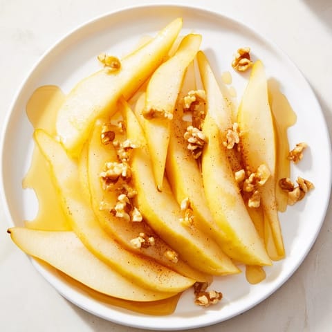 Birnenscheiben mit Honig