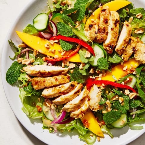 Thai Mango Huhn Salat