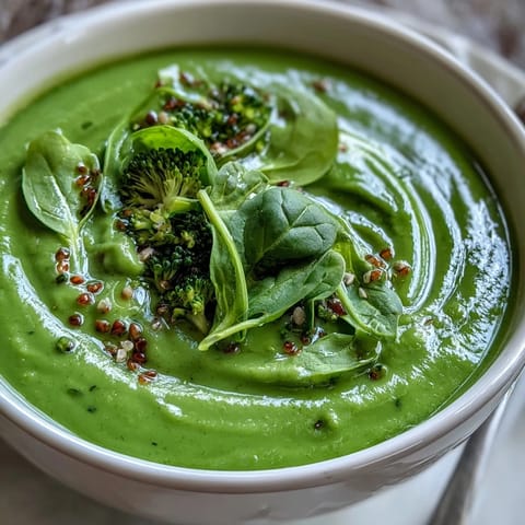 Grüne Immunitäts-Suppe mit Spinat