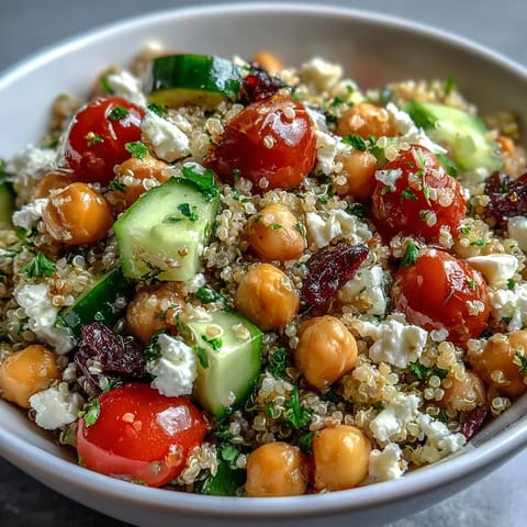 High Protein Quinoa & Chickpea Salad #241