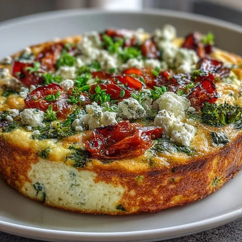 Veggie Eiweiß Frittata leicht