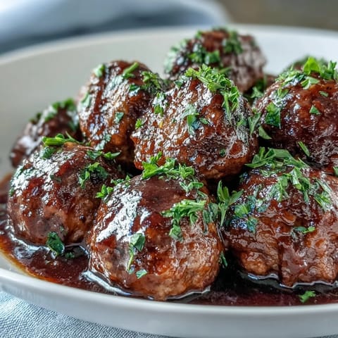 Zarte gefrorene Fleischbällchen langsam in einer herzhaften Mischung aus Ranch- und Au Jus-Gewürzen, Pfefferonis und Butter gegart – perfekt für einen einfachen, beliebten Snack oder herzhafte Hauptgang.
