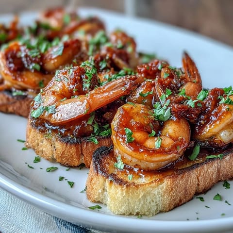 Calabrian Chili Garnelen Toast