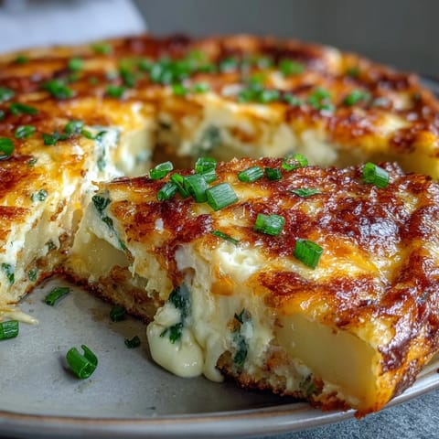 Spring Onion Potato Frittata #347