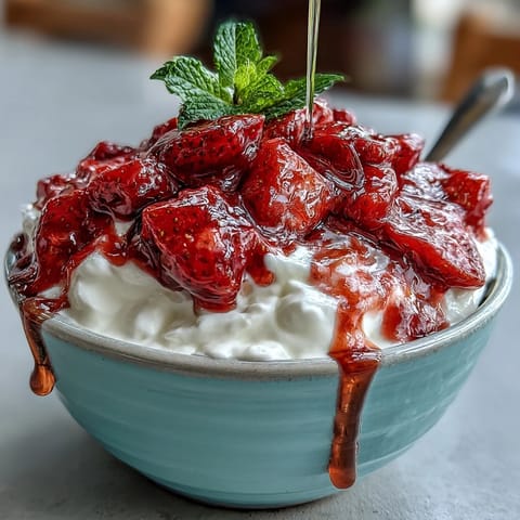 Erdbeerkompott mit Joghurt #381