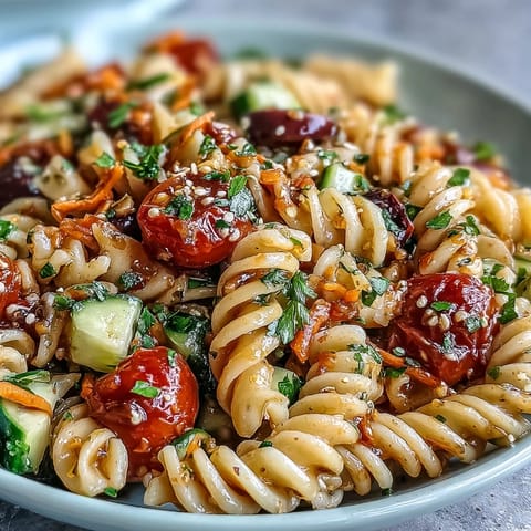 Memorial Day Pasta-Salat mit Italian-Dressing