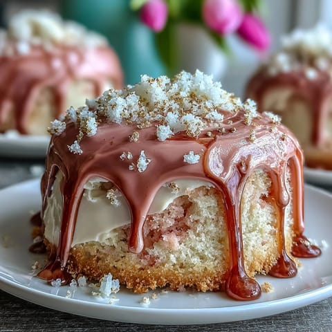 Ein atemberaubender Rosé-Velvet-Kuchen mit goldener Glasur, perfekt für Hochzeitsduschen und besondere Anlässe.