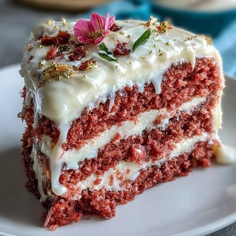 Rosé-Velvet-Hochzeitstorte mit Goldtropfen: Zarte rosa Schichten, cremige Frischkäseglasur und eleganter Goldüberzug für festliche Anlässe.