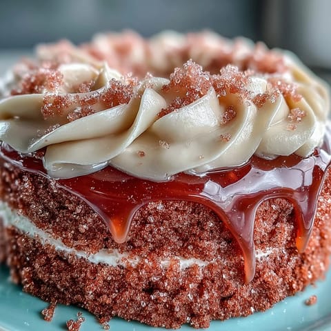 Rosé-Velvet-Kuchen mit Goldtropfen für die Brautparty – ein zartes rosa Törtchen mit Roséwein-Aroma, cremiger Frischkäseglasur und edlem Gold-Drip.