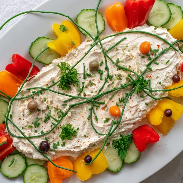 Enjoy this easy-to-make Christmas Lights Appetizer Spread with gluten-free crackers and veggie dippers.