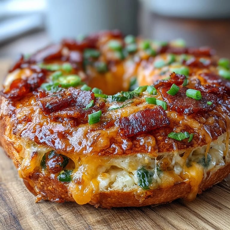 2. Herzhaftes, proteinreiches Frühstücksgebäck mit würzigem Cheddar und scharfen Jalapeños, ideal für einen energiegeladenen Start in den Tag.