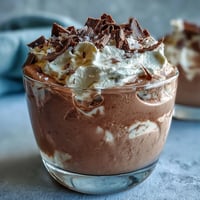 Leichtes, luftiges Mousse aus griechischem Joghurt, Kakao und Meersalz – ein proteinreicher, schuldfreier Nachtisch.