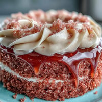Rosé-Velvet-Kuchen mit Goldtropfen für die Brautparty – ein zartes rosa Törtchen mit Roséwein-Aroma, cremiger Frischkäseglasur und edlem Gold-Drip.